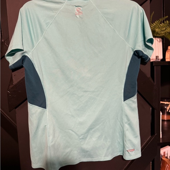 The North Face Light Blue & Turquoise VaporWick Athletic Shirt Size Large - Picture 4 of 6